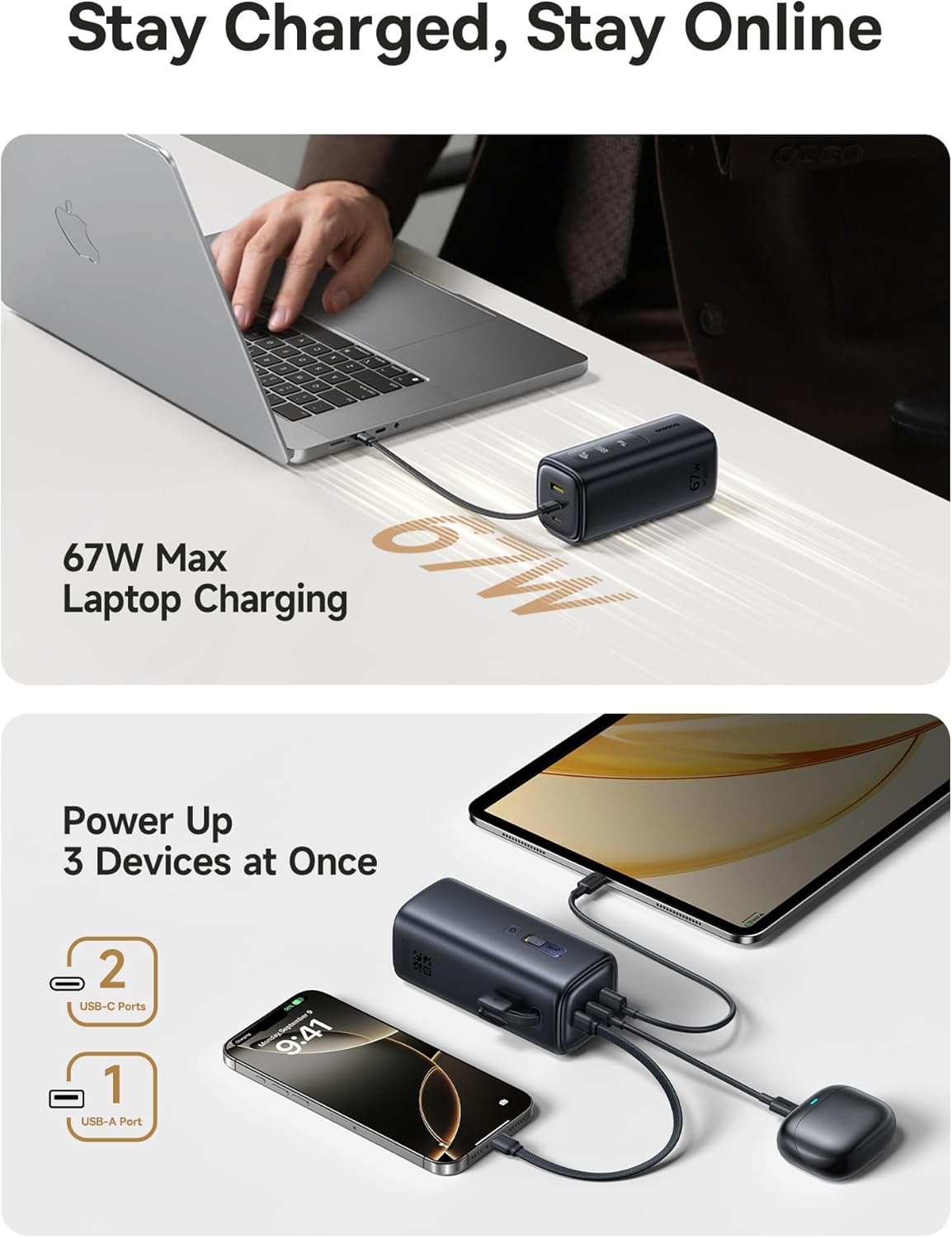 Baseus EnerGeek GX11 MiFi Power Bank 20000mAh 67W